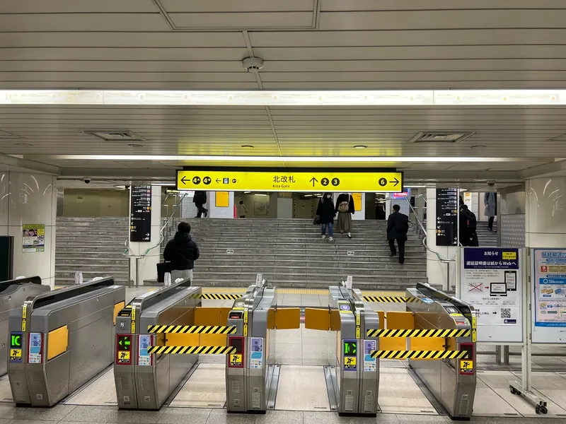 地下鉄四つ橋線西梅田駅 北改札
