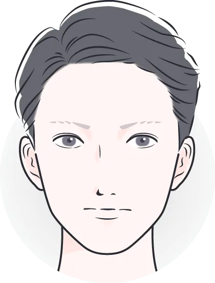 まばらで薄い印象