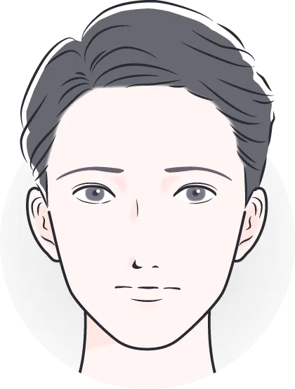 細くて弱々しい印象
