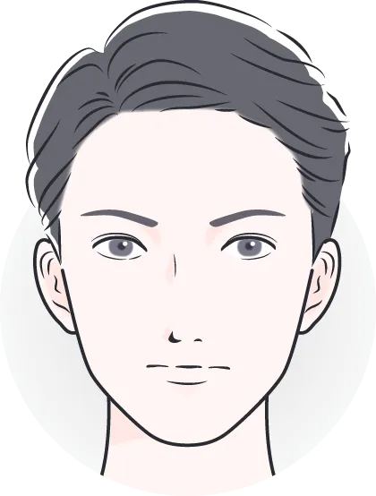短くて幼い印象