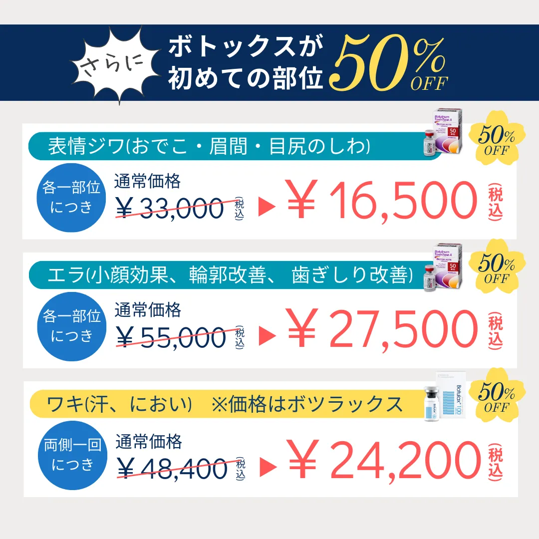 そのしわに若見せボトックス　最大で50%OFF